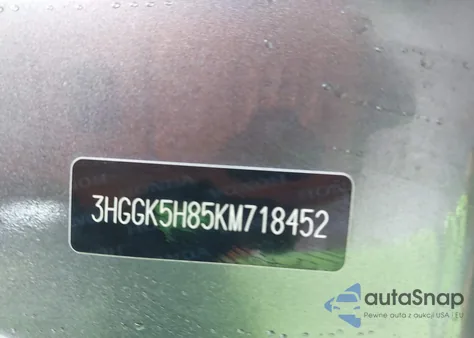 2019 Honda Fit Ex z USA, uszkodzony, nr VIN 3HGGK5H85KM718452